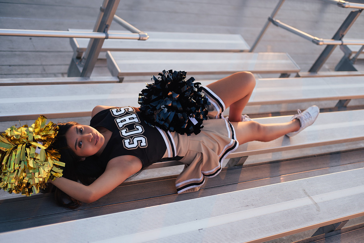Senior photo sedalia missouri cheerleader