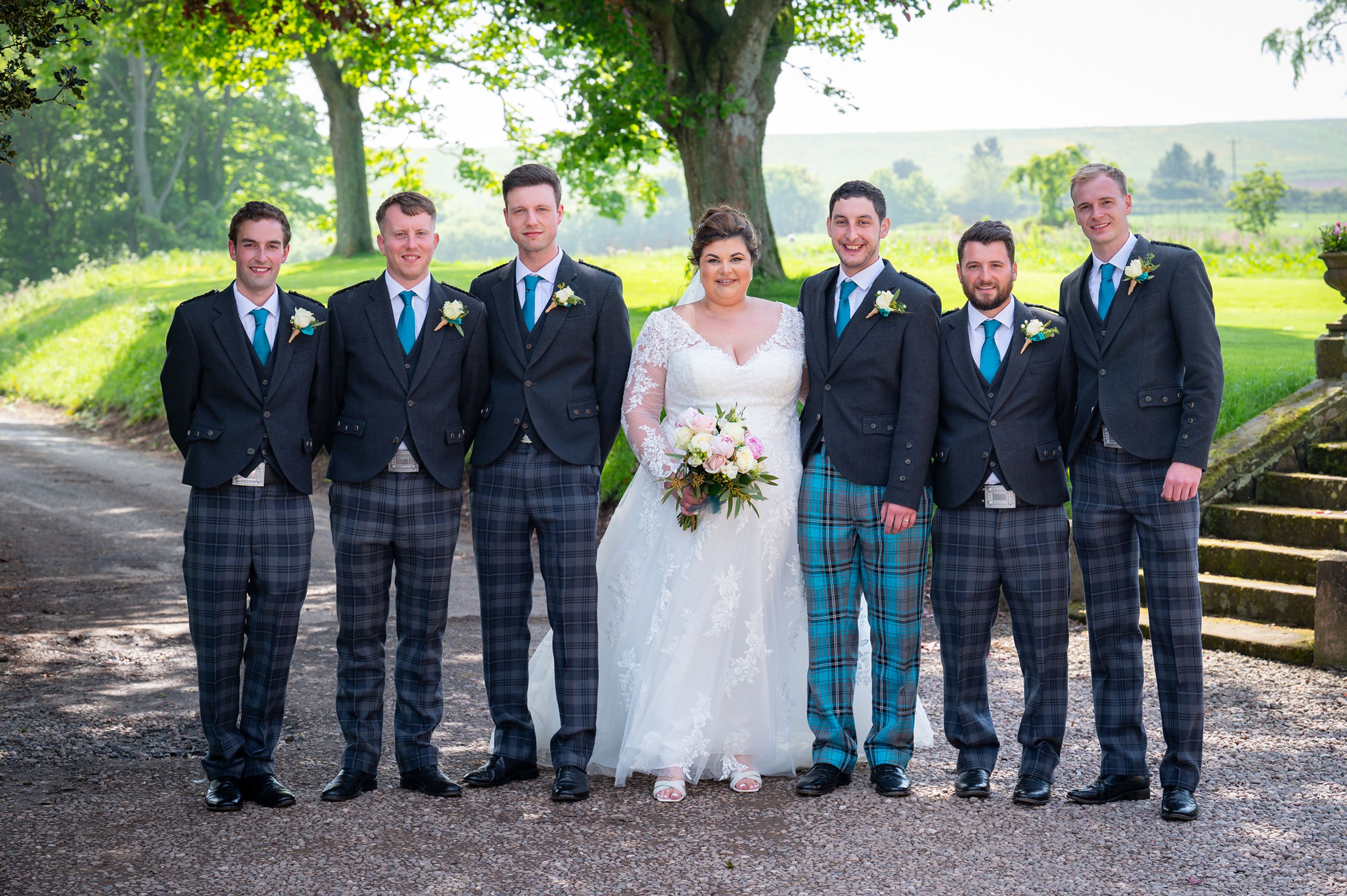 Wedding Couple portraits - Scottish Borders Wedding Photography