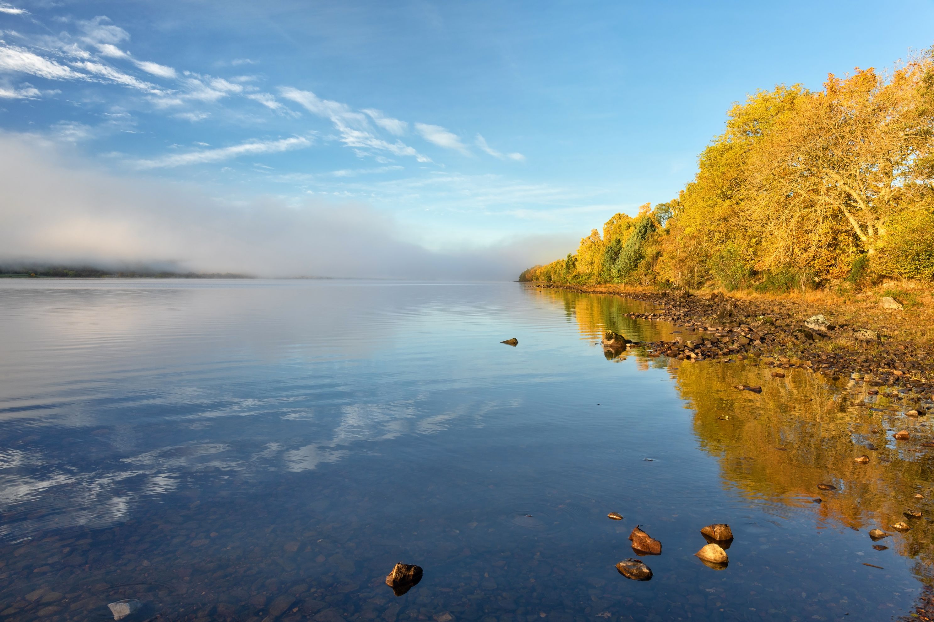 Loch Rannoch Morning Mist Perthshire Scotlandjpg