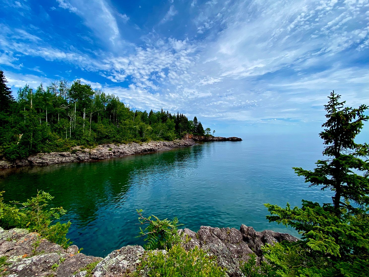Tranquil setting on the shores of Lake Superior. Nature's beauty captured in this photograph.