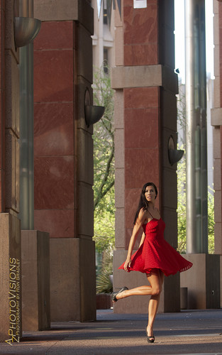 Woman in Red