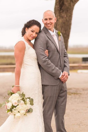 pawleys island sc wedding couple