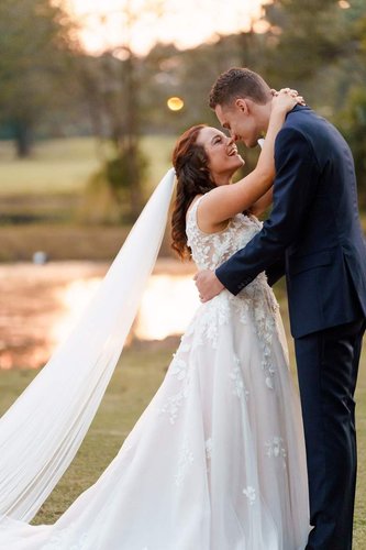 litchfield country club wedding couple bride groom