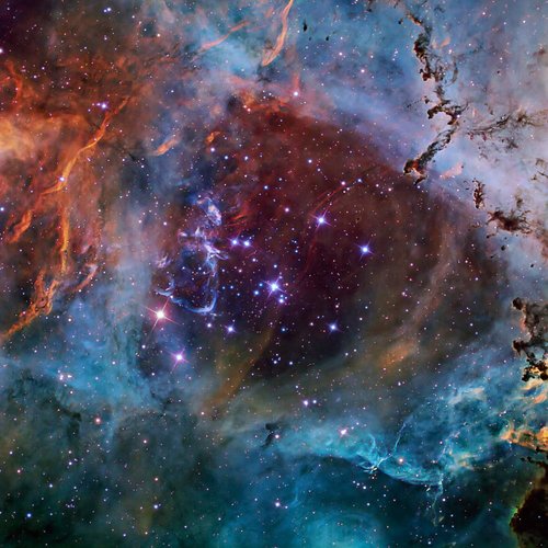 In the HEart of the Rosette Nebula NGC  in Monocerosjpg