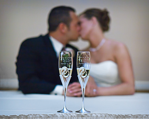 Bride  Groom Kissing