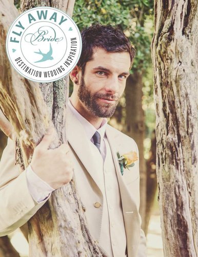 Groom portrait for wedding editorial