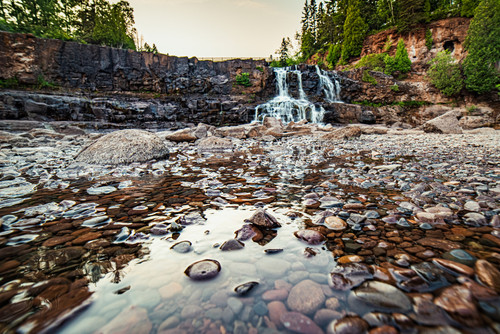 Dry Falls  Gooseberry Falls in Minnesota on a low water dayjpg