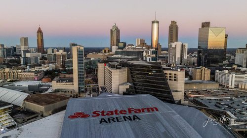 Atlanta Skyline over State Farm Arena