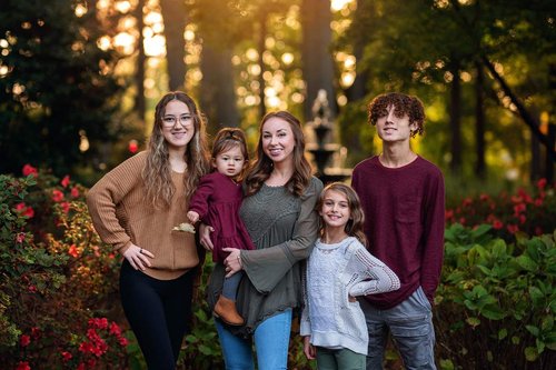 family picture in Cary park