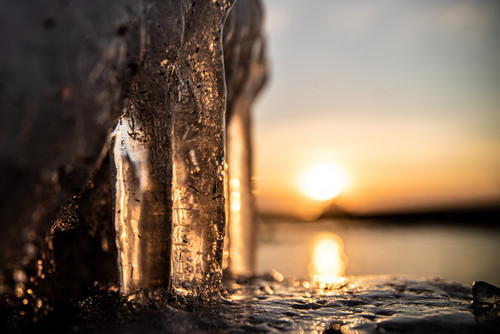 Frozen Sunrise  A  below degree day in Duluth MNjpg