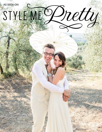 Tuscany wedding featured on style me pretty 