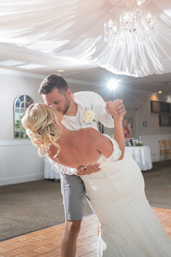 first dance at the Waverly between newly married couple