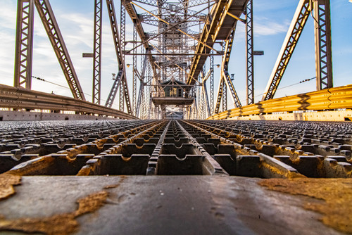 Grateful Bridge  Middle of the Road on the Aerial Lift Bridge in Duluth MNjpg