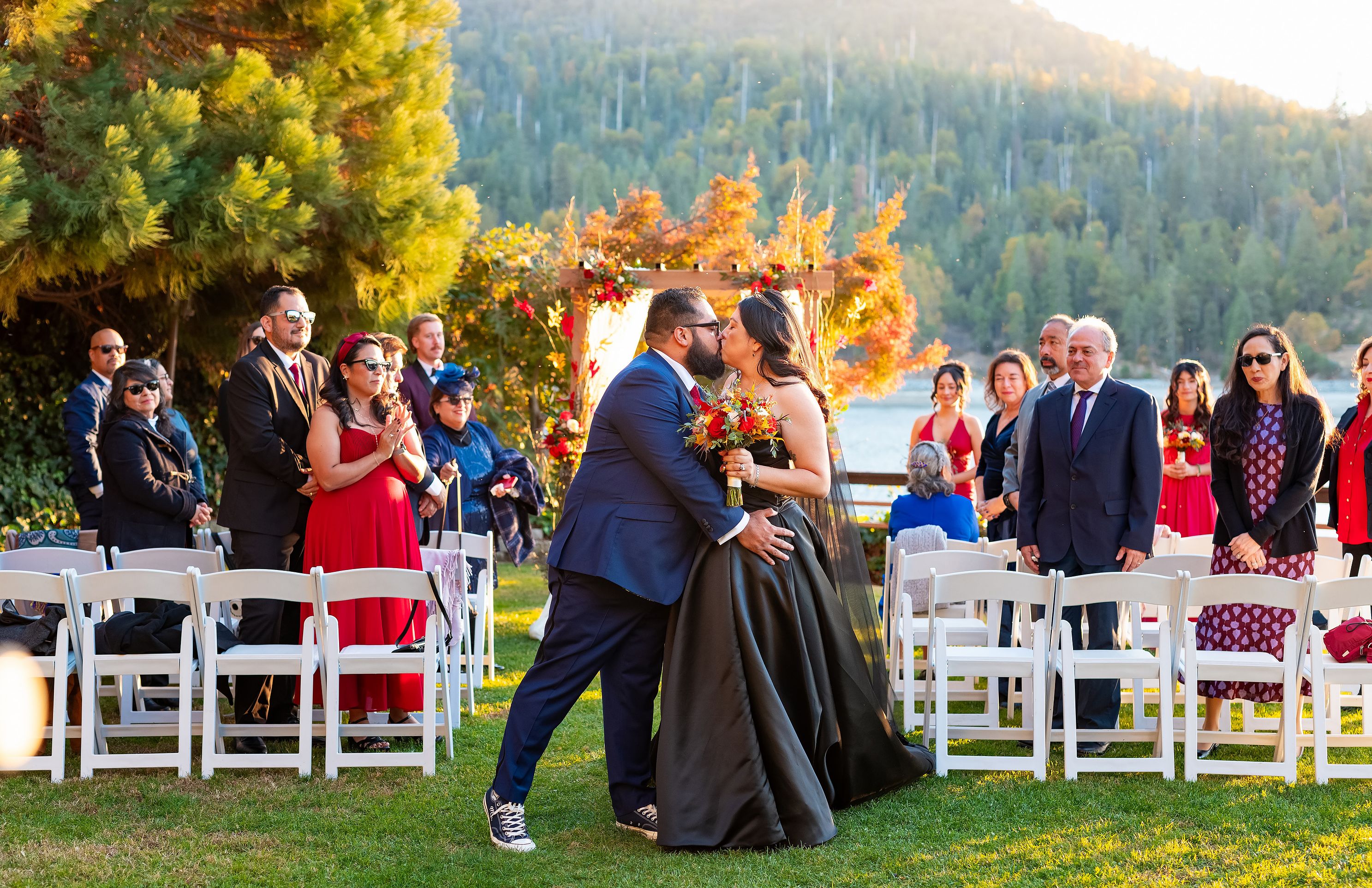 destination wedding at the pines resort in bass lake California