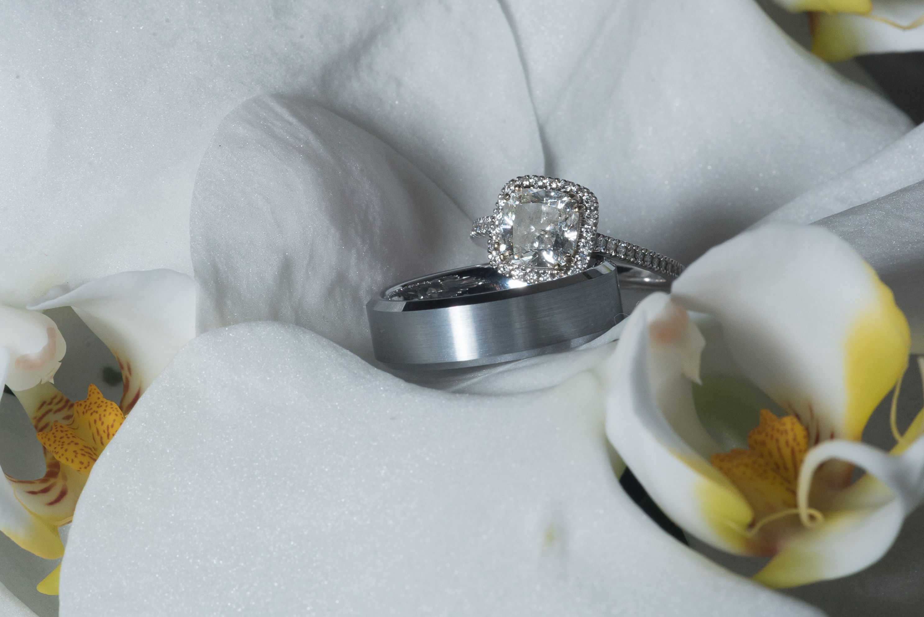 close up of wedding ring