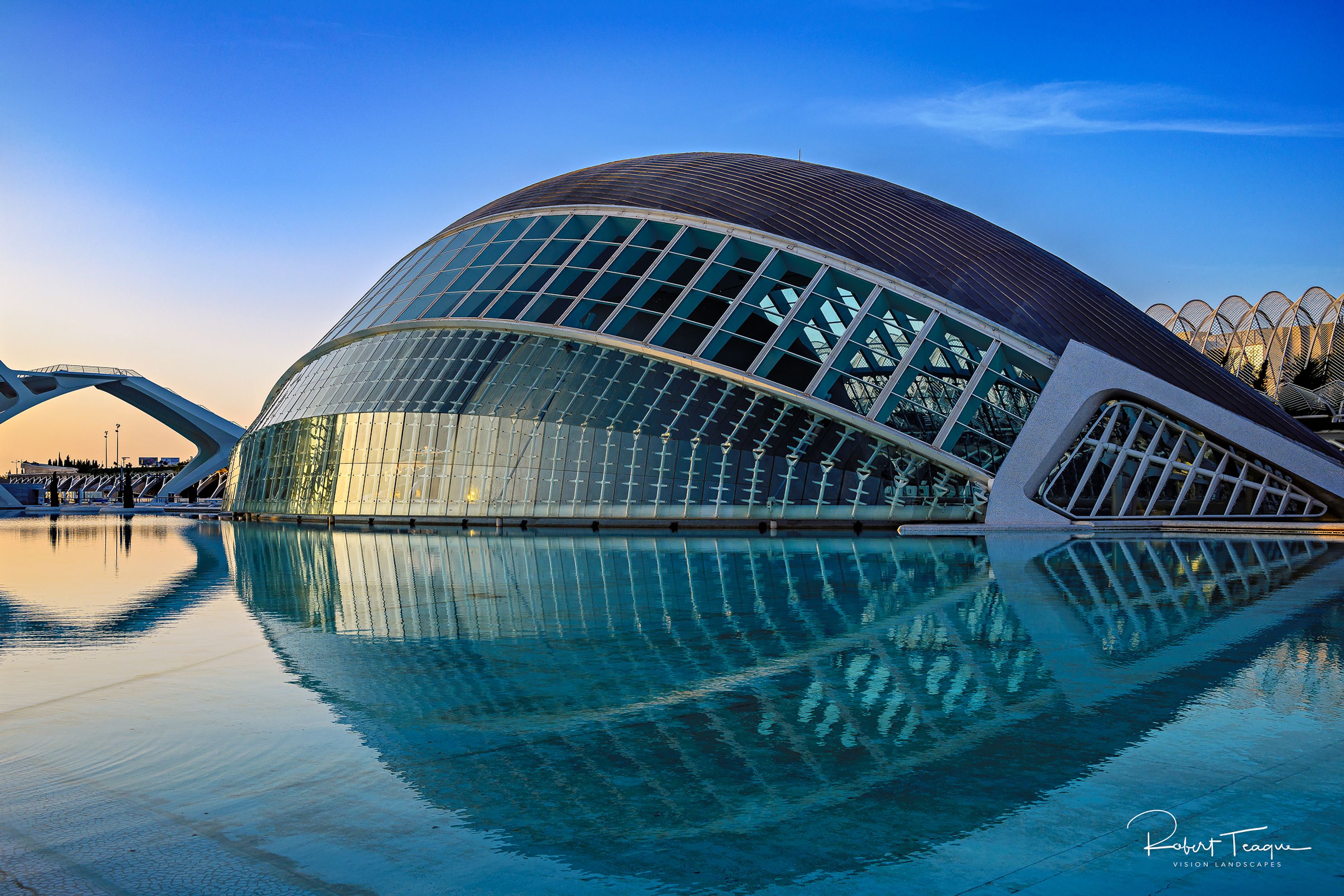 Early Morning at the LHemisfric, Valencia, Spain